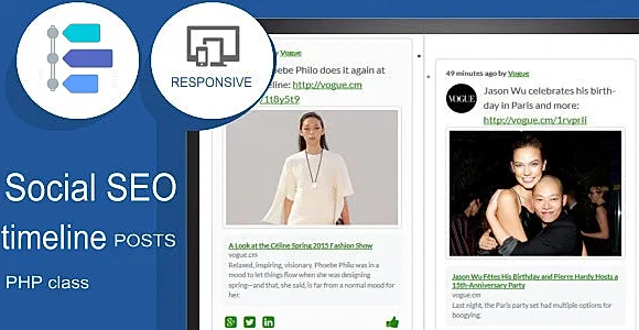 Social Posts timeline PHP class