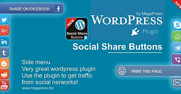 Social Share buttons Pro | MegaPress WordPress Plugin