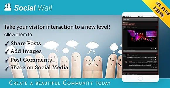 Social Wall Add-on for UserPro (4.5.0) WordPress Plugin