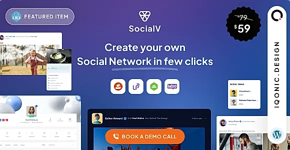 SocialV WordPress Theme