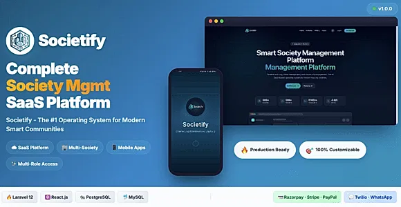 Societify SaaS - The #1 Operating System for Modern Smart Communities