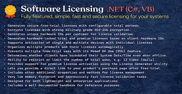 Software Licensing | TrialMaker + License Generator