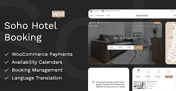Soho Hotel WordPress Theme
