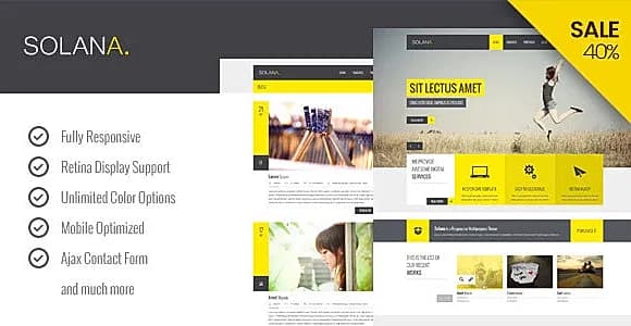 Solana - Responsive HTML5 Template