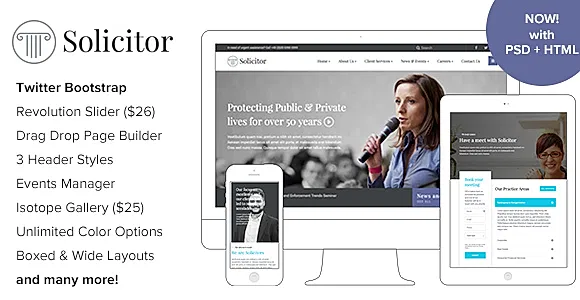 Solicitor WordPress Theme