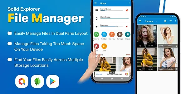 Solid Explorer File Manager | Turbo File Manager | OTG File Manager |  Android app | Admob Ads