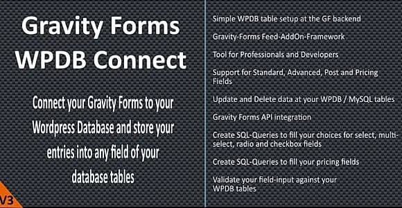 SP Gravity Forms WPDB Connect WordPress Plugin