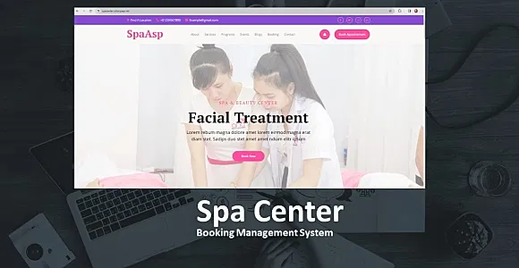Spa Booking Management System - ASP.NET Core 8.0 Razor Pages (C#)