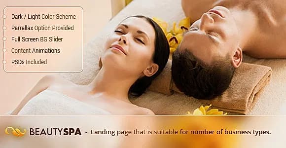 Spa Landing Page Template