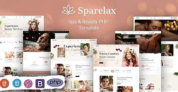Sparelax - Spa & Beauty PHP Template