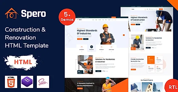 Spero - Construction Industry HTML Template