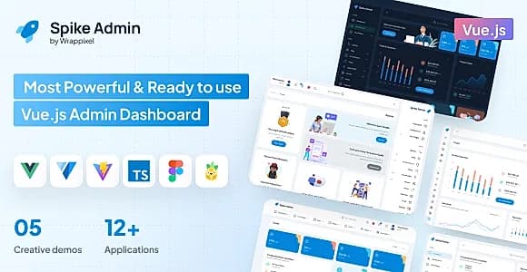 Spike - VueJs Admin Dashboard Template