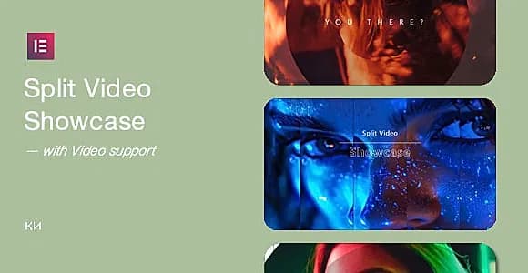 Split Video Showcase for Elementor WordPress Plugin