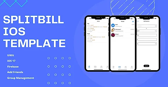 SplitBill iOS Template - Expense Tracking Made Easy