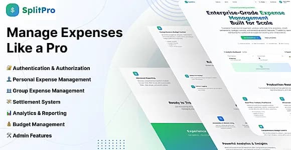 SplitPro - Expense Management System with AI Expense Extractor