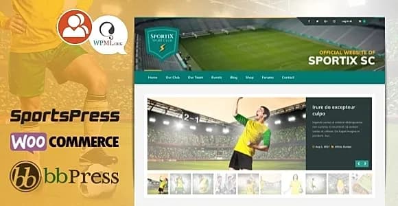 Sportix WordPress Theme