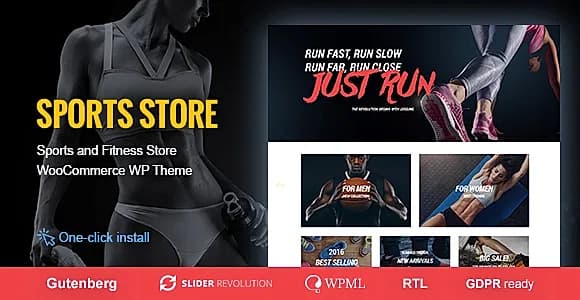 Sports Store WordPress Theme