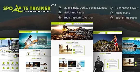 Sports Trainer HTML Template