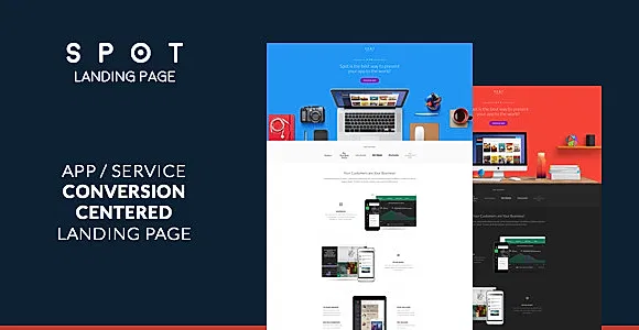 SPOT - App / Service Landing Page