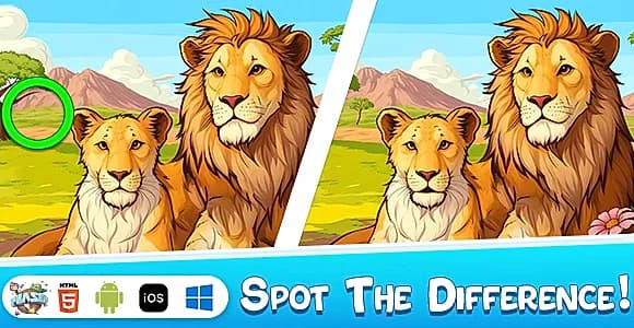 Spot The Difference:The Garden [Phaser 3, HTML5]