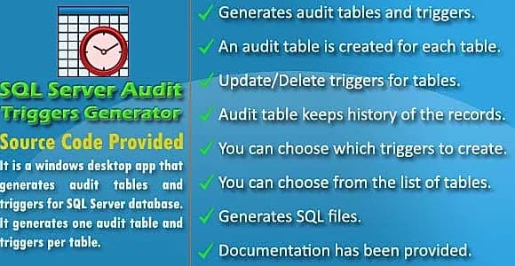SQL Server Database Logs with Source Code