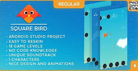 Square Bird (REGULAR) - ANDROID - BUILDBOX CLASSIC game