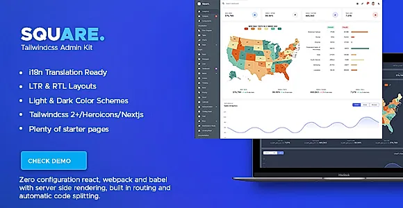 Square - Tailwindcss Admin Kit