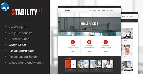 Stability - Responsive Drupal 7 Ubercart Theme