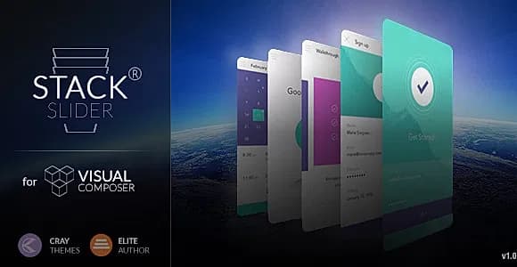 Stack Slider for Visual Composer WordPress Plugin