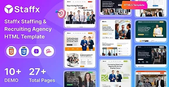 Staffx - Staffing & Recruiting Agency HTML Template