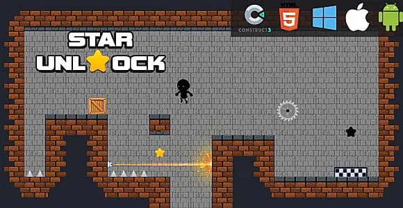 Star Unlock Adventure - HTML5 Game (C3p and HTML5)