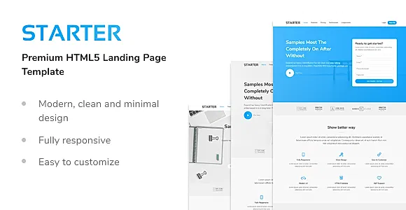 Starter - Premium HTML5 Landing Page Template