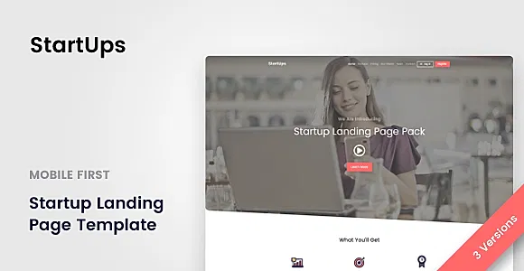 StartUps - Startup Landing Page