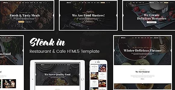 Steak In - Restaurant & Cafe HTML5 Template