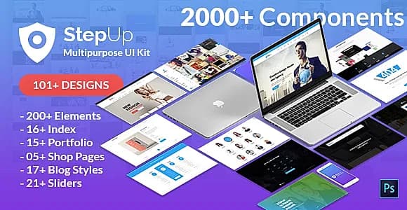 StepUp Multipurpose All in One PSD Template