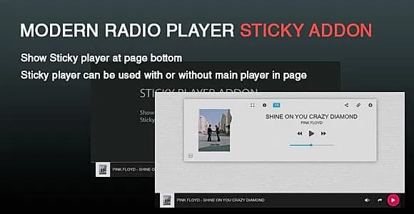 Sticky player Addon for Radio Player
