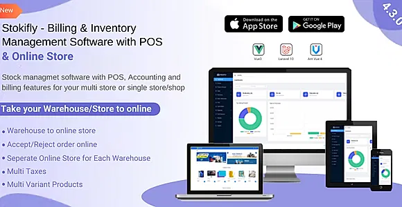 Stockifly - Billing & Inventory Management with POS and Online Shop