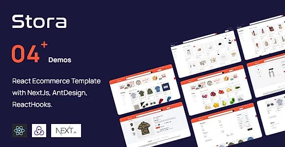 Stora - React Ecommerce Template with NextJs, AntDesign, ReactHooks