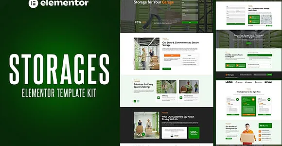 Storages - Storage Service Elementor Template Kit