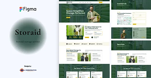 StorAid - Storage Service Figma Template