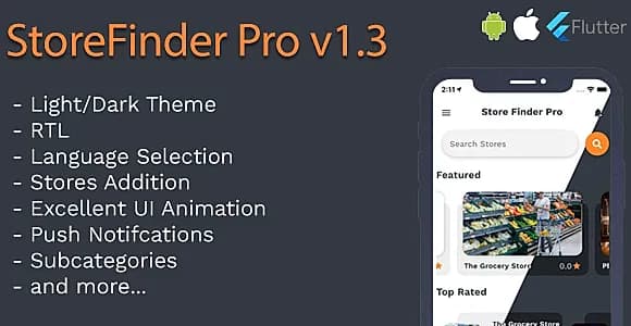 StoreFinder Pro Full App Flutter v1.3
