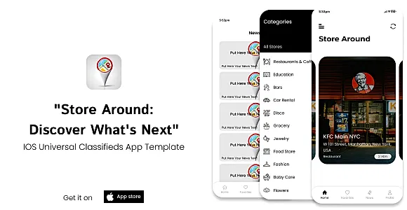 StoresAround | iOS Universal Store Finder App Template (Swift)