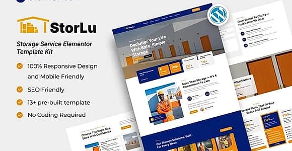 StorLu - Storage Service Elementor Template Kit