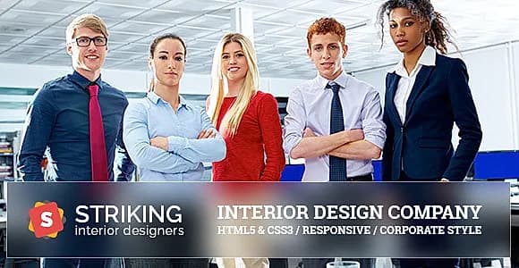 Striking Interior Design Company Template