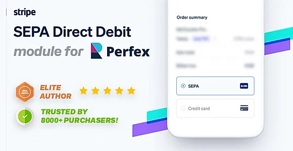 Stripe SEPA Direct Debit Gateway Integration for Perfex