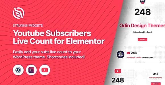Struninn - Subscriber Count for YouTube WordPress Plugin