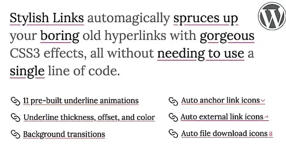 Stylish Links Pro WordPress Plugin
