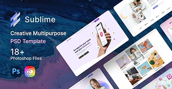 Sublime - Creative Multipurpose PSD Template