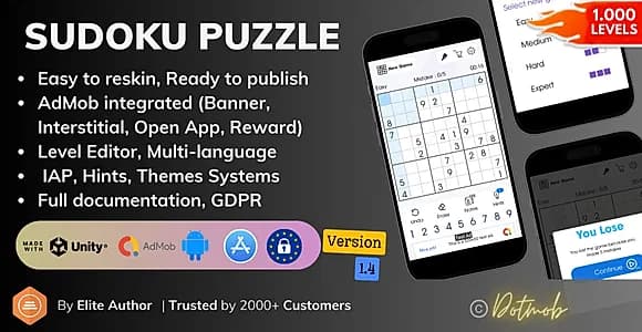 Sudoku Puzzle - Unity Template Project