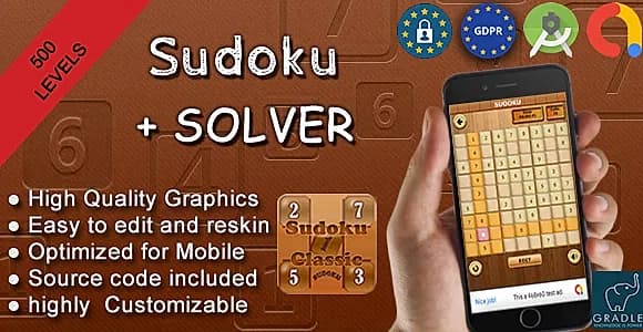 SUDOKU WORLD (Admob + GDPR + Android Studio)